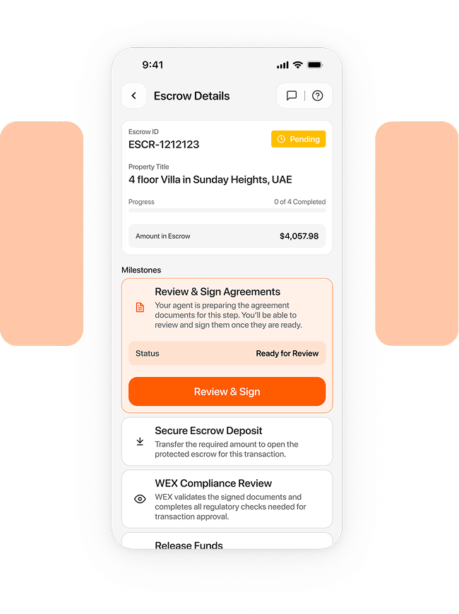 WEX Escrow Interface